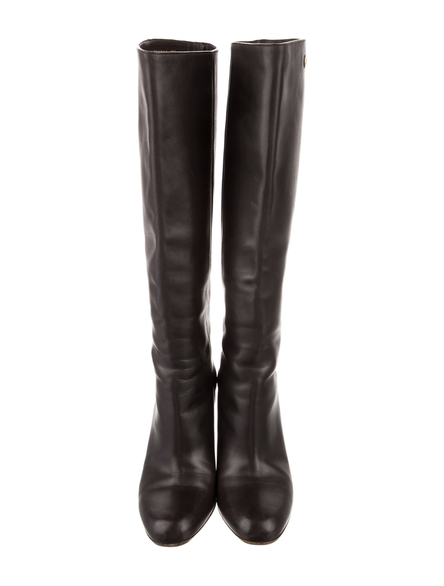 Gucci Interlocking G Logo Leather Boots